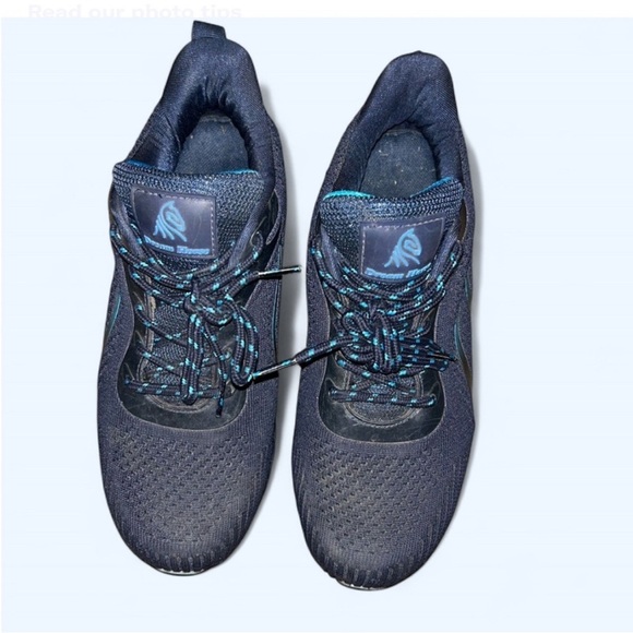 Men's Black and Blue Athletic Shoes - Picture 4 of 4